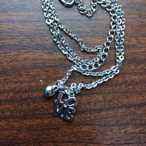 Silver Love Pendant Necklace
